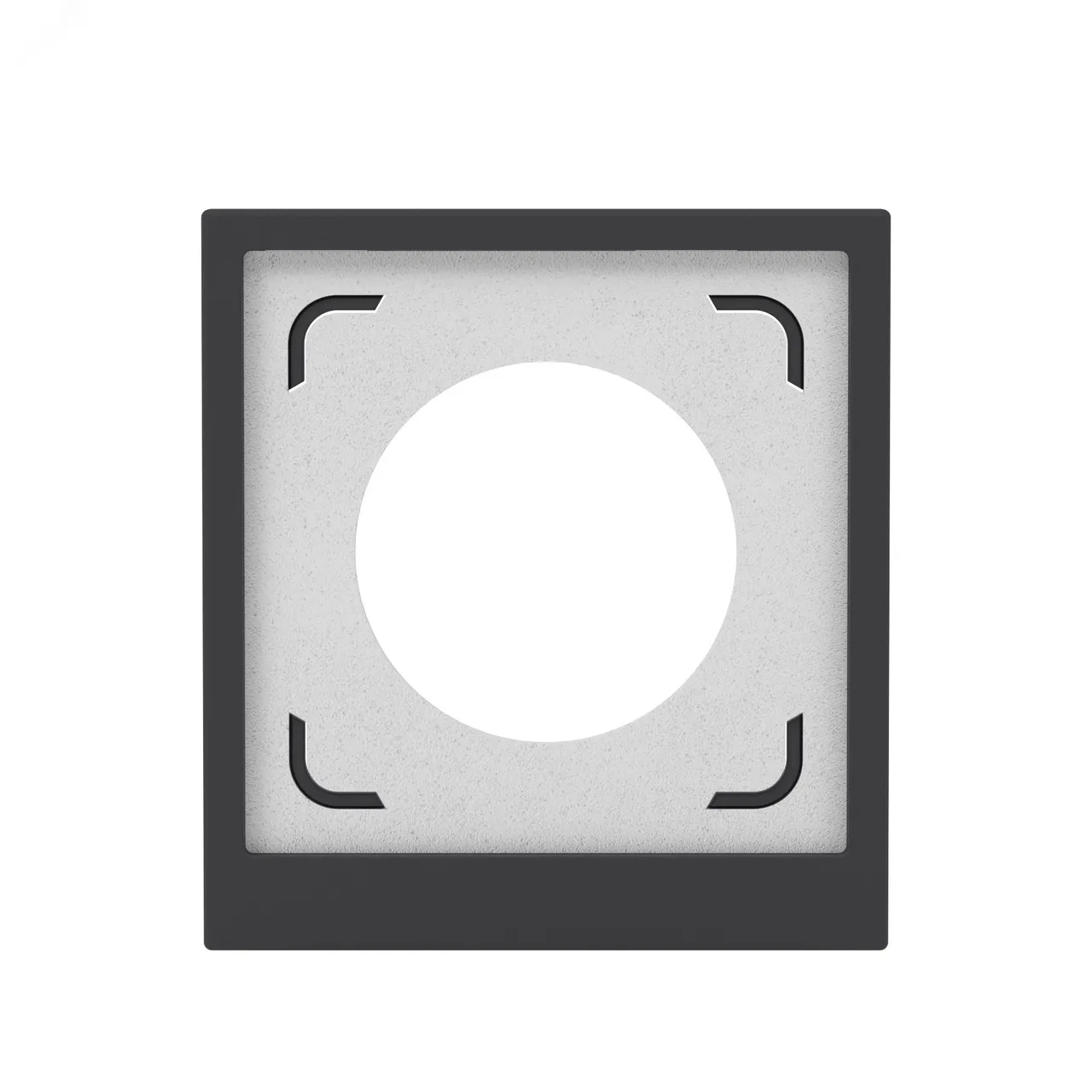 Рамка 1 пост IP44, KANT, черный уголь 7012942