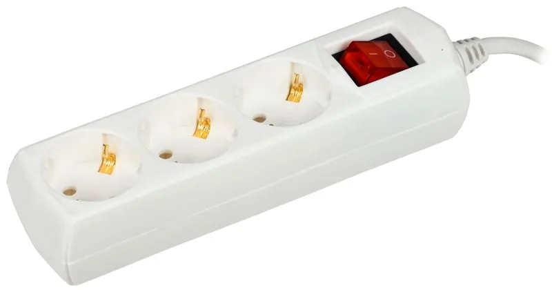Удлинитель У03В 3 места 2P+PE/7м 3х1мм2 10А/250В WYP10-10-03-07-ZK-G