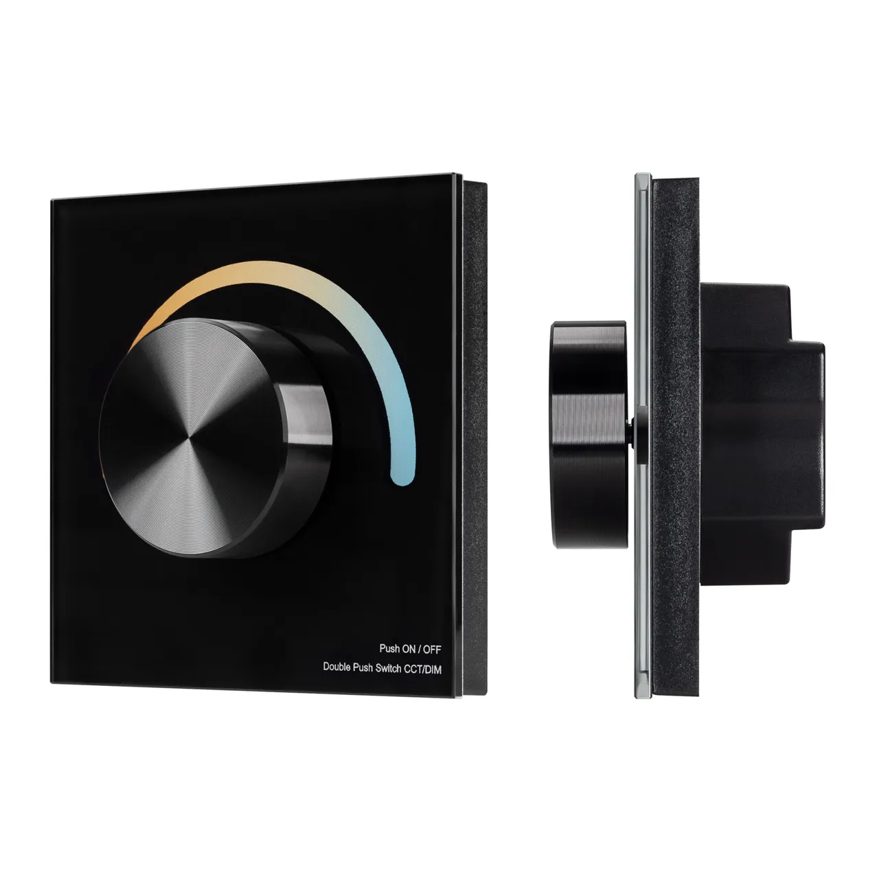 Панель SMART-P20-MIX-G-IN Black (12-24V, 4x3A, Rotary, 2.4G) 033762