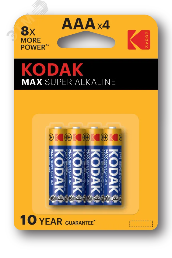Батарейка MAX LR03-4BL [K3A-4 ] (40/200/32000) СТРОГО КРАТНО 4 шт Б0005124