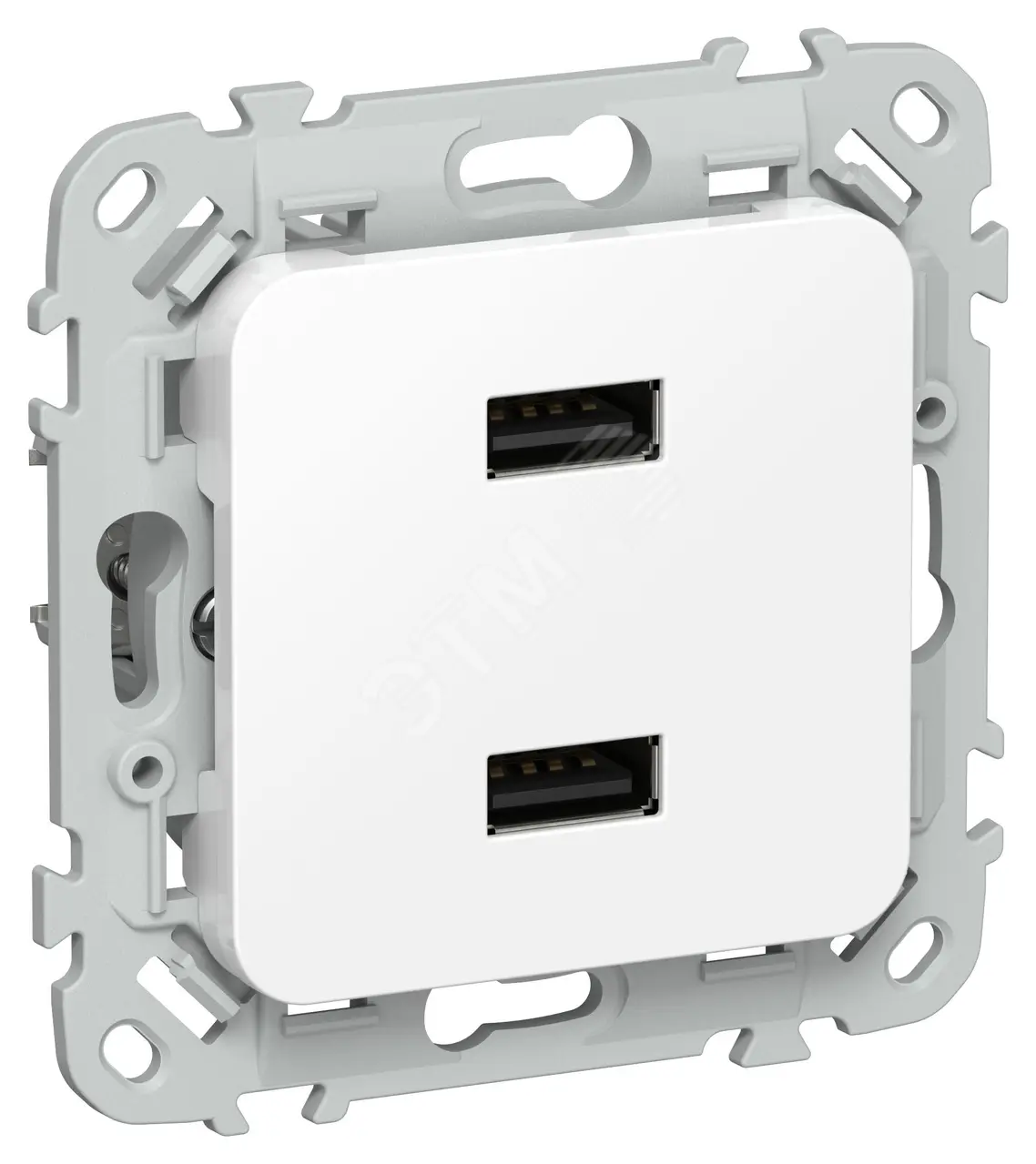 FLITE Розетка USB A+A 3,1А РЮ-2-ФлБ белый IEK FI-U21-D31-K01