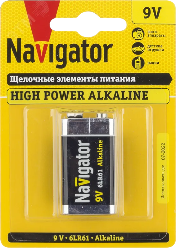 Батарейка NBT-NE-6LR61-BP1 крона 17005