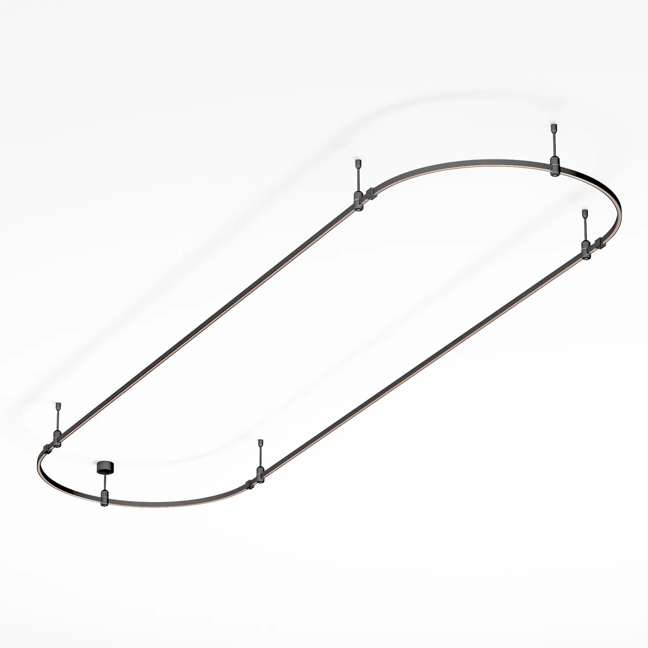 Трек ART-APRIORI-OVAL-ROD-200-3000x1000 (BK) (Arlight, IP20 Металл, 3 года) 048507