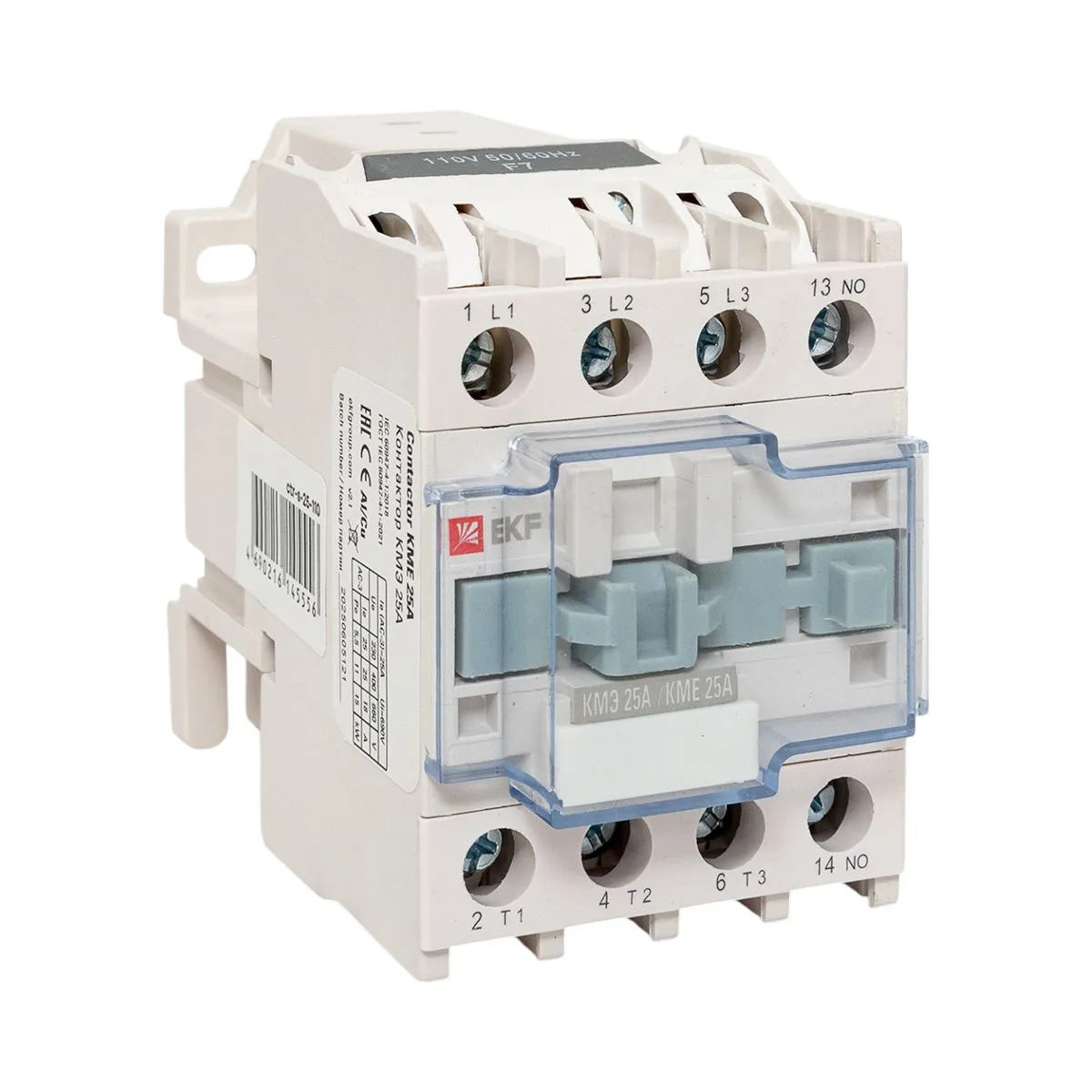 Контактор КМЭ малогабаритный 25А 110В 1NC PROxima ctr-s-25-110-nc