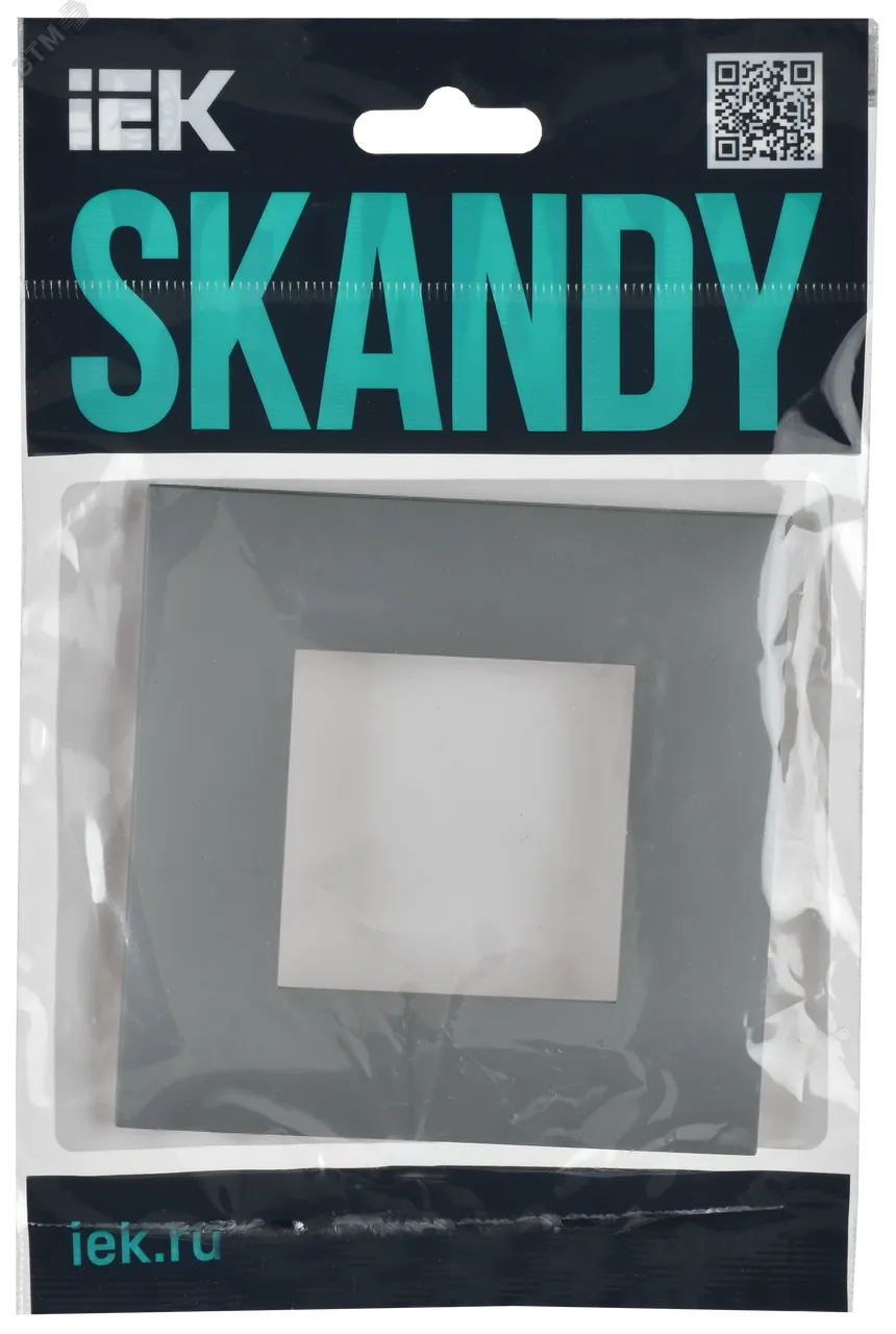 SKANDY Рамка 1-местная SK-F01Gr серый IEK SK-M12-K03