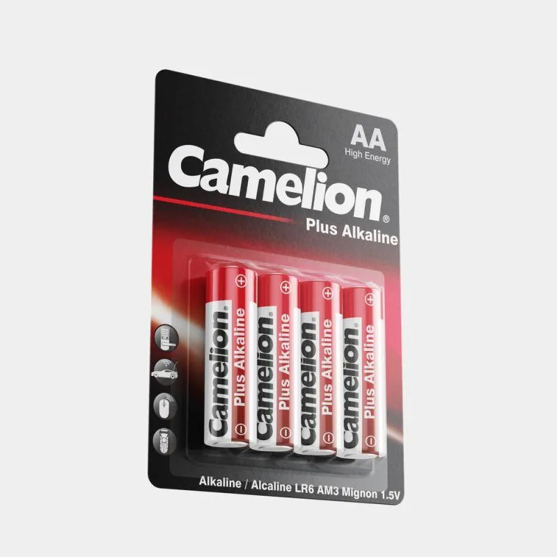 Элемент питания алкалиновый AA/LR6 1.5В Plus Alkaline LR6-BP4 (блист.4шт) 7370