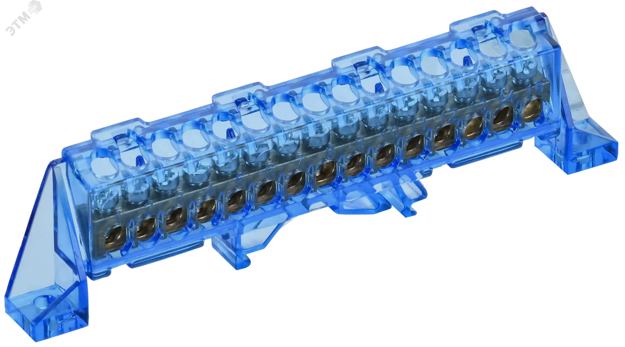 TEKFOR Шина N ноль в комбинированном DIN-изоляторе Стойка 6х9-15-С IEK TF-NN10-15-DP-K07