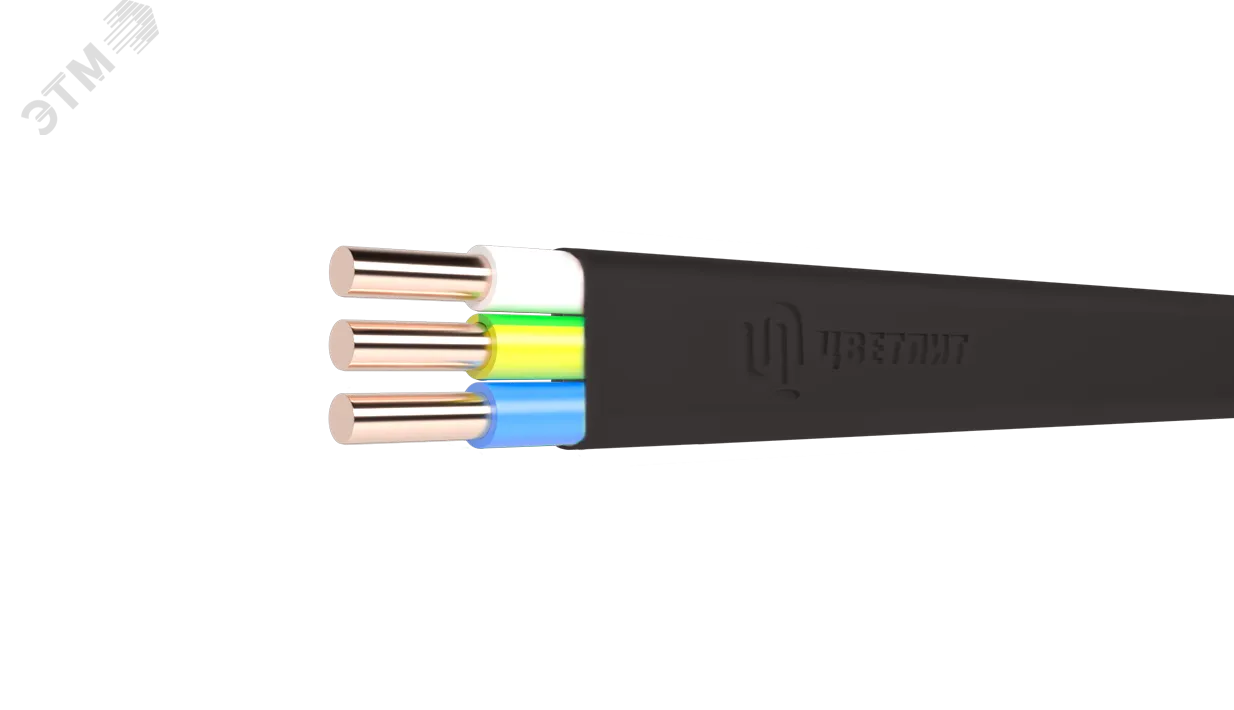 Кабель ППГ-Пнг(А)-HF 3х1.5 ОК (N PE) 0.66кВ (уп.100м) 00-00146539