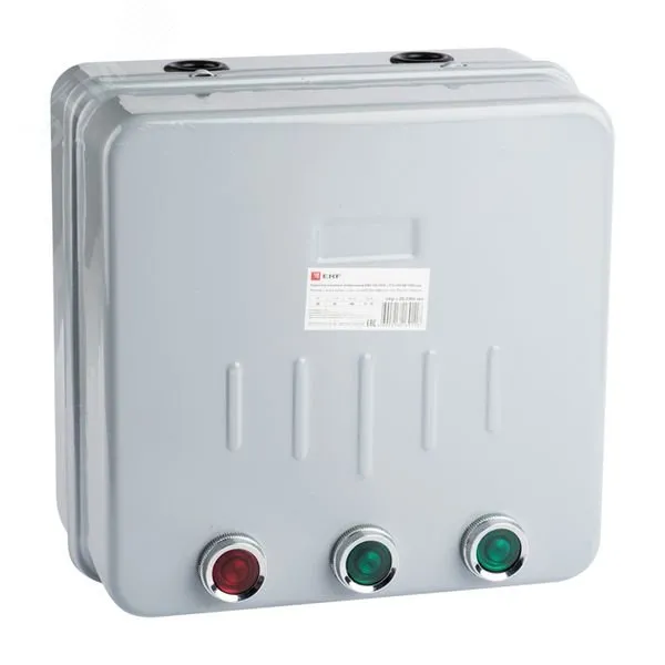 Пускатель в корпусе реверсивный КМЭ 32А 400В с РТЭ IP44 PROxima ctrp-r-32-400v-rev