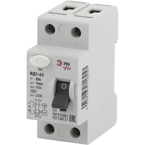 УЗО PRO NO-902-48 ВД1-63 2P 25А 10мА Б0031889
