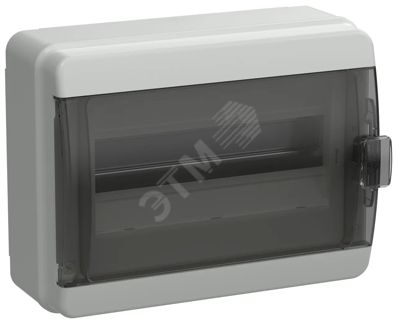 Корпус пластиковый КМПн-12 IP65 черн. прозр. дверь TEKFOR TF5-KP72-N-12-65-K03-K02
