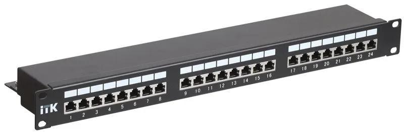Патч-панель 1U кат.5E STP 24 порта Dual IDC PP24-1UC5ES-D05