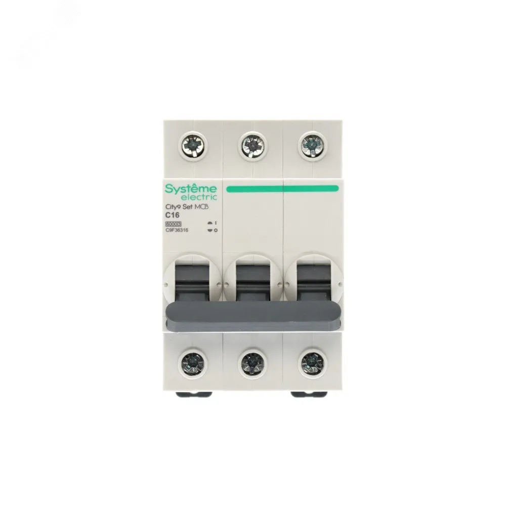 City9 Set Автоматический выключатель (АВ) С 16А 3P 6kA 400В (4шт) C9F36316