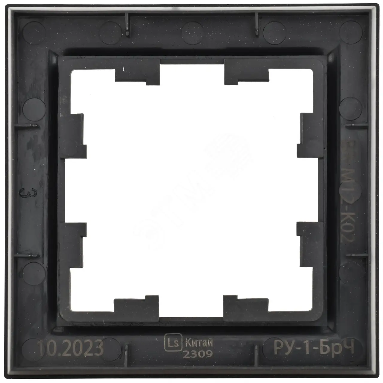 Рамка 1-м BRITE РУ-1-БрЧ черн. BR-M12-K02