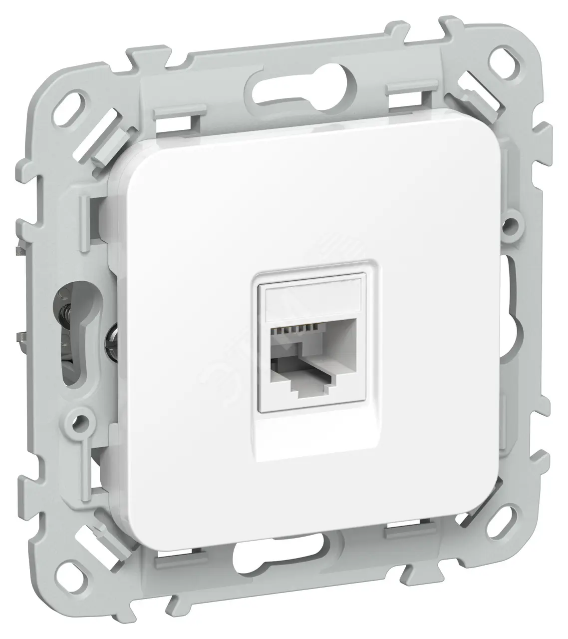 FLITE Розетка компьютерная RJ45 категория 6 UTP РК6-1-0-ФлБ белый IEK FI-K12-2-K01