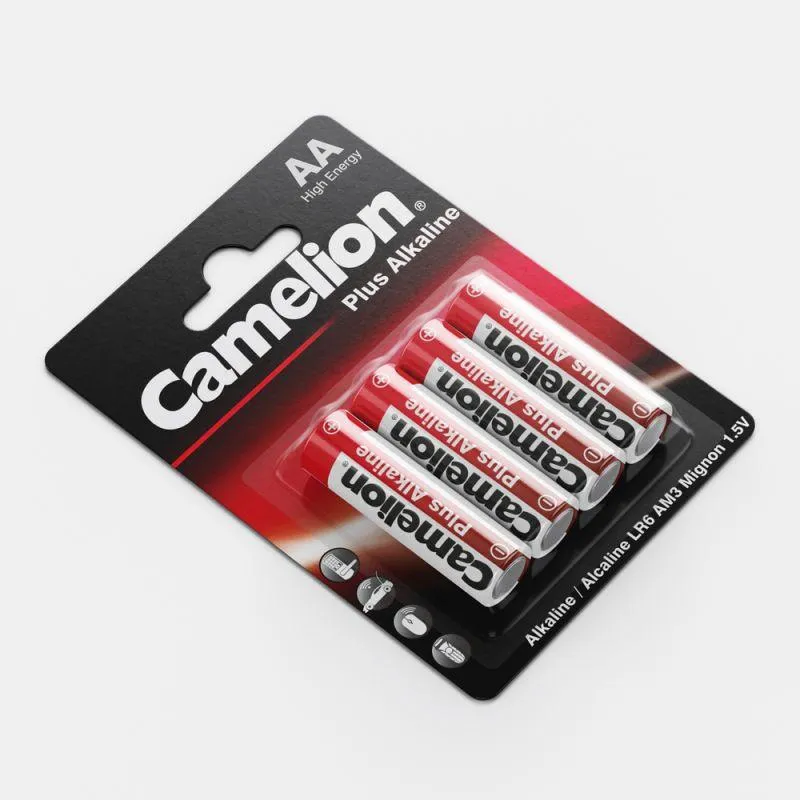 Элемент питания алкалиновый AA/LR6 1.5В Plus Alkaline LR6-BP4 (блист.4шт) 7370