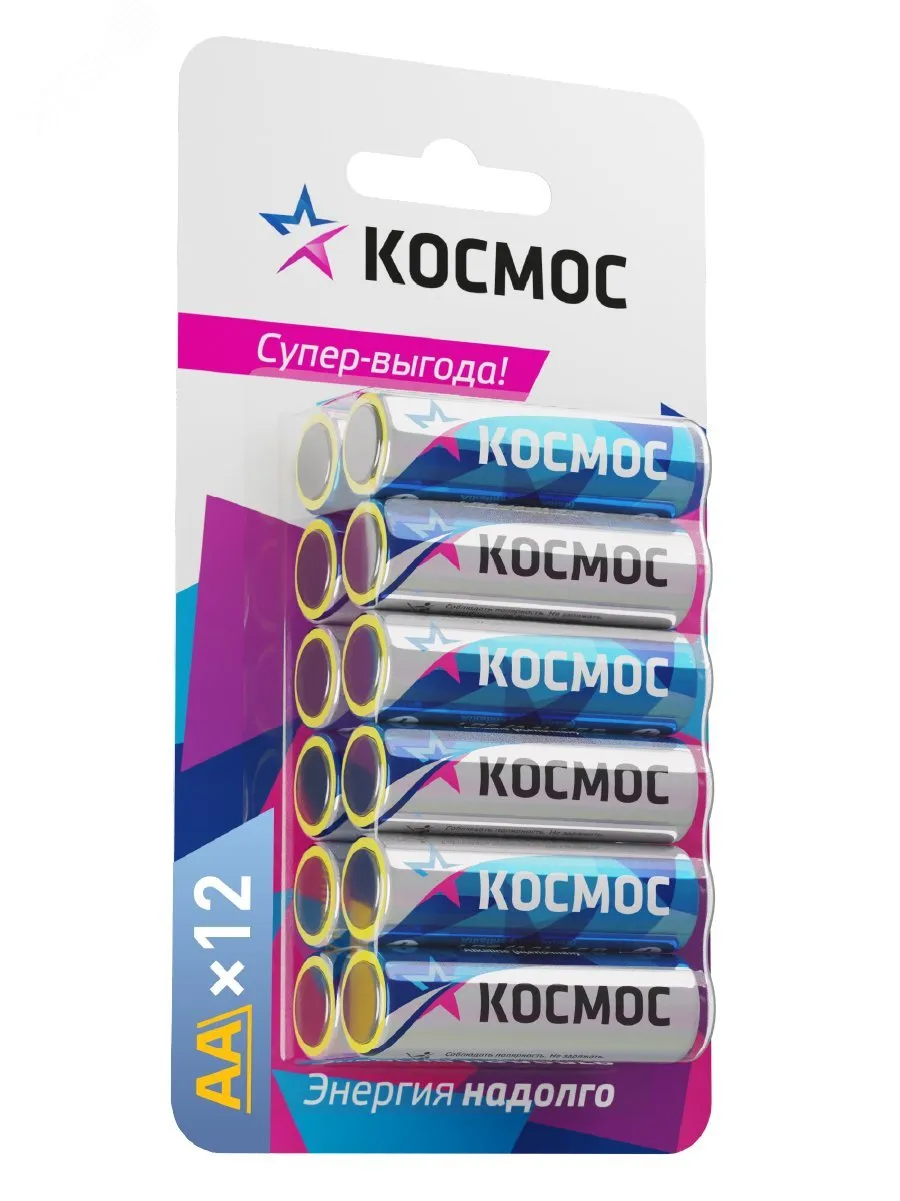 Элемент питания алкалиновый AA/LR6 BP-12 (блист.12шт) KOCLR6BL12