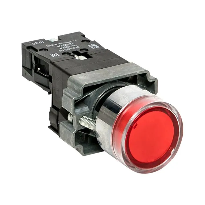 Кнопка BA42 с подсветкой 230В красная NC IP65 PROxima xb2-bw42-230-65