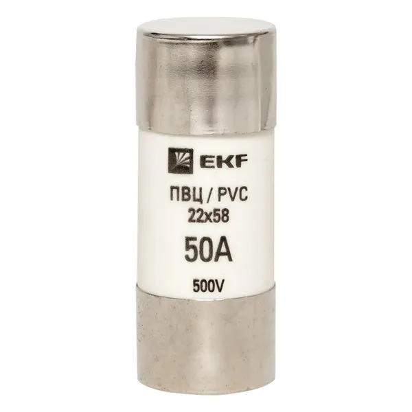 Плавкая вставка цилиндрическая ПВЦ (22х58) 50А EKF