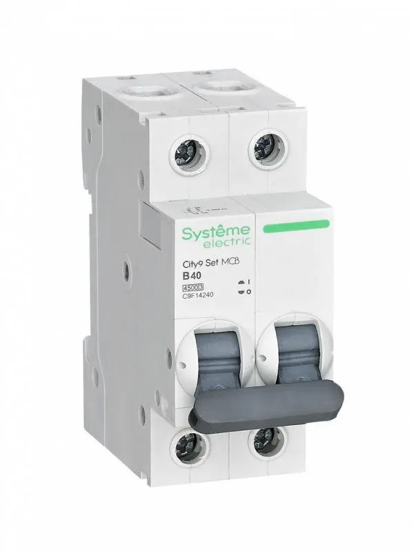 City9 Set Автоматический выключатель (АВ) B 40А 2P 4.5kA 230В (6шт) C3(+) C9F14240
