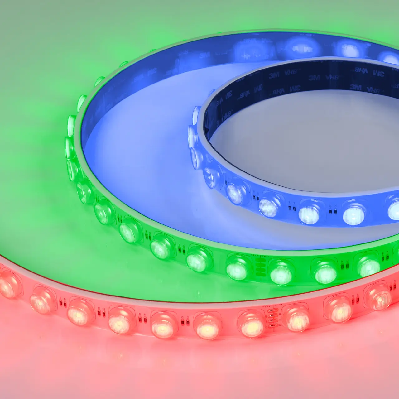 Лента герметичная FLT-PS-S42-23mm 24V RGB (21 W/m, IP67, 30deg, 5m) 037729