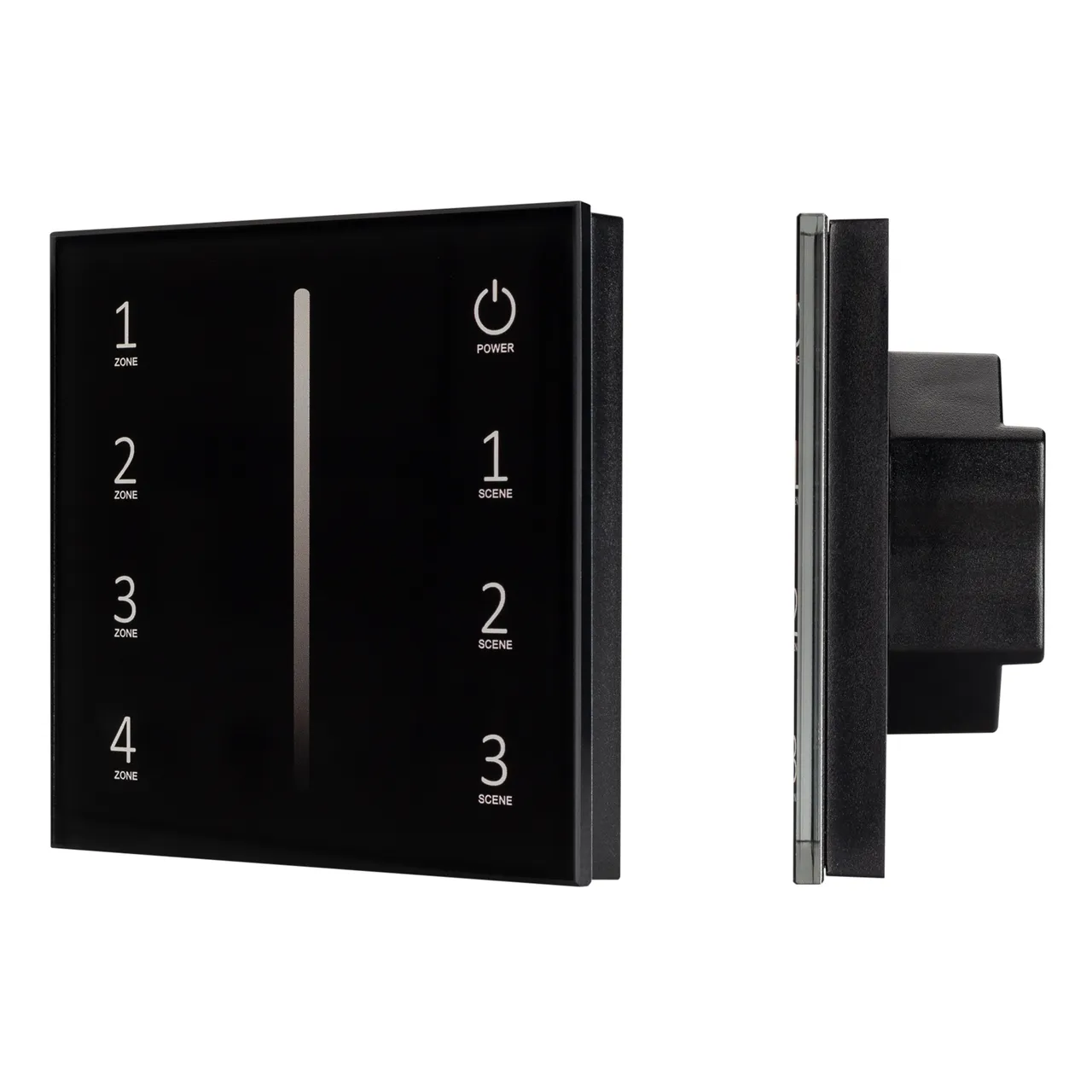 Панель SMART-P34-DIM-IN Black (230V, 0-10V, Sens, 2.4G) 028112