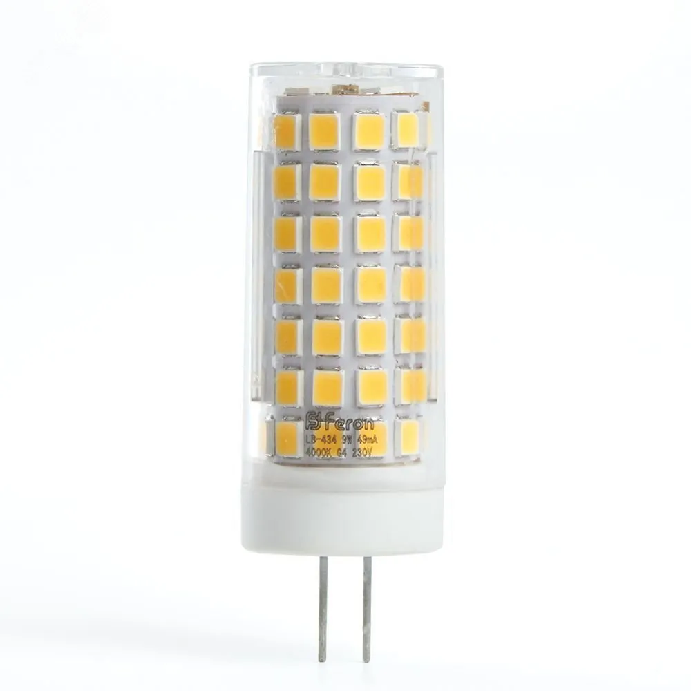Лампа светодиодная LED 9вт 230в G4 дневной капсульная 38145