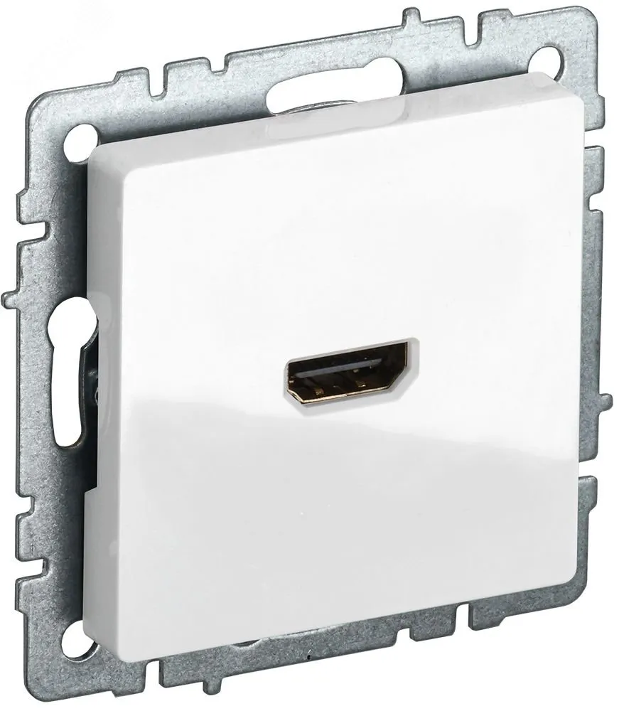 BRITE Розетка HDMI РHDMI-0-БрБ белый BR-H10-K01