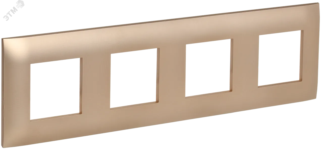 SKANDY Рамка 4-местная SK-F04Sa песочный IEK SK-M42-K98