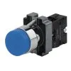 КНОПКА XB2-BL61 БЕЗ ПОДСВЕТКИ СИНИЙ 1НО