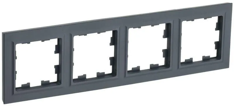 Рамка 4-м BRITE РУ-4-БрГ графит BR-M42-K53