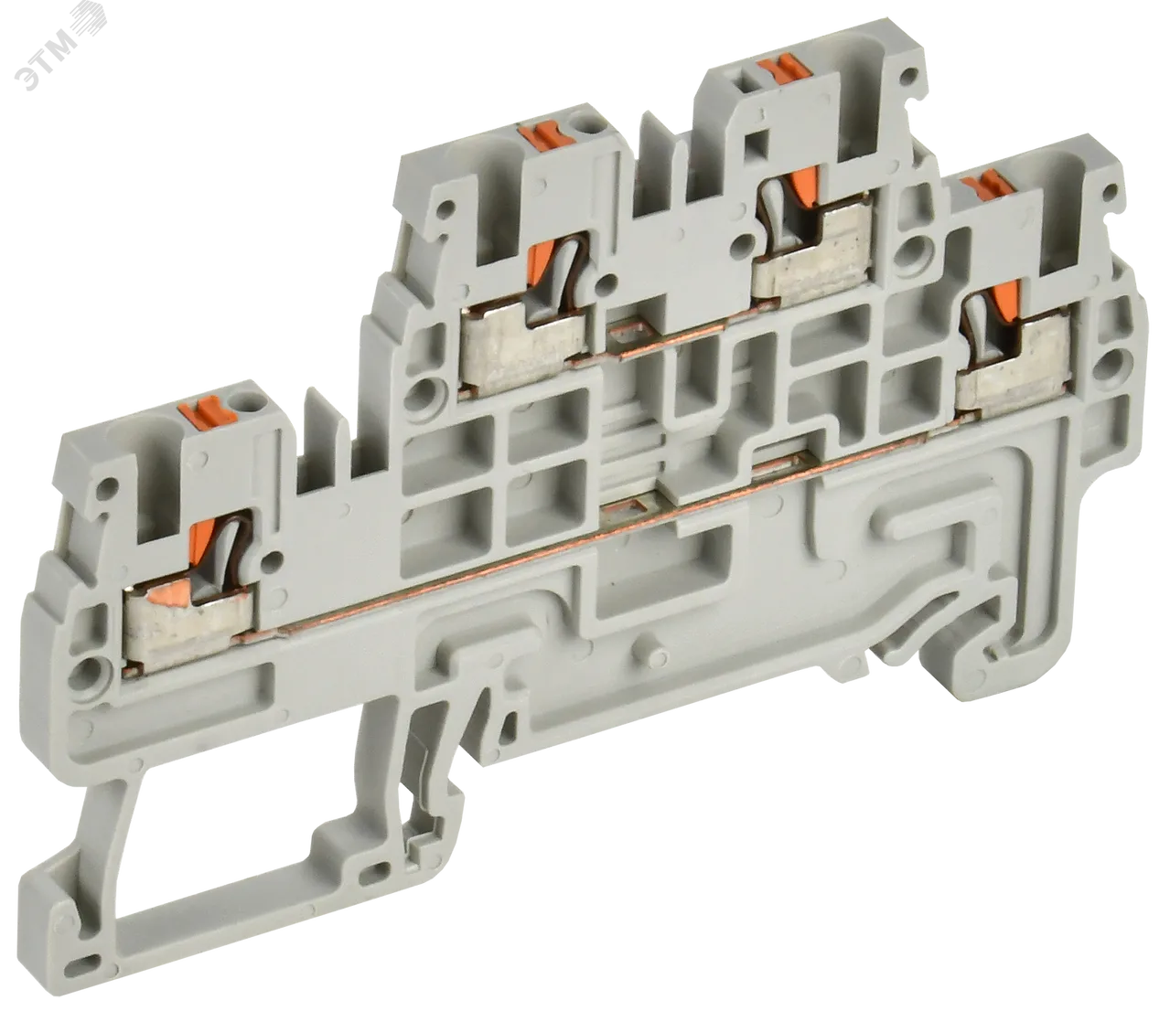 Колодка клеммная CP-ML 2 ур. 1,5мм2 серая YCT23-00-2-K03-001