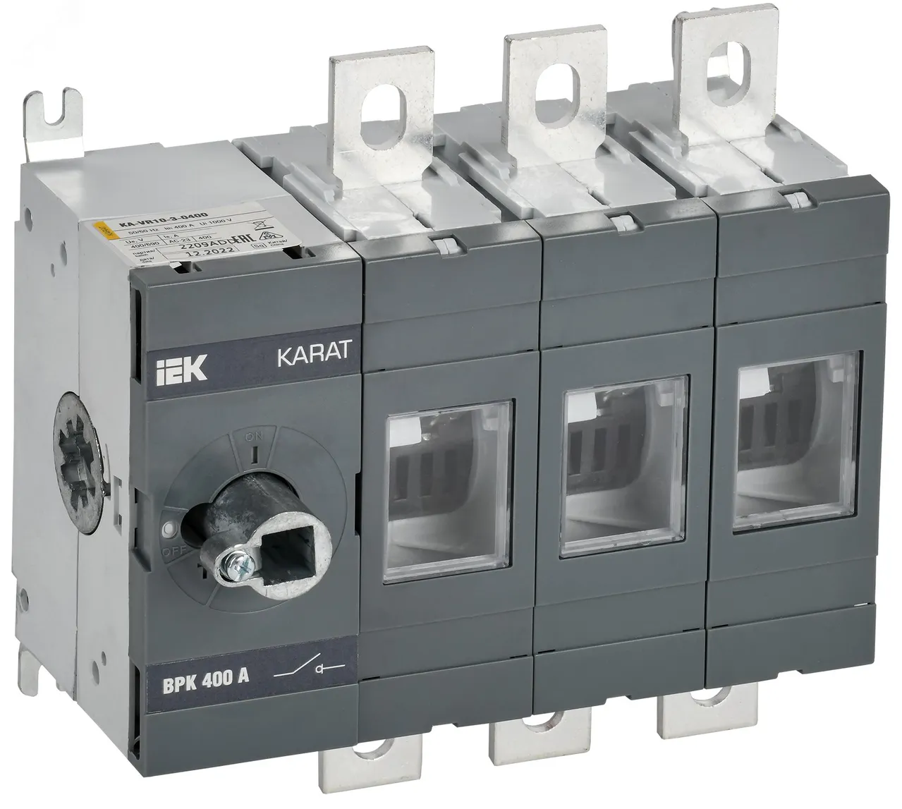 KARAT Выкл-разъед. ВРК без рукоятки 3P 400А KA-VR10-3-0400