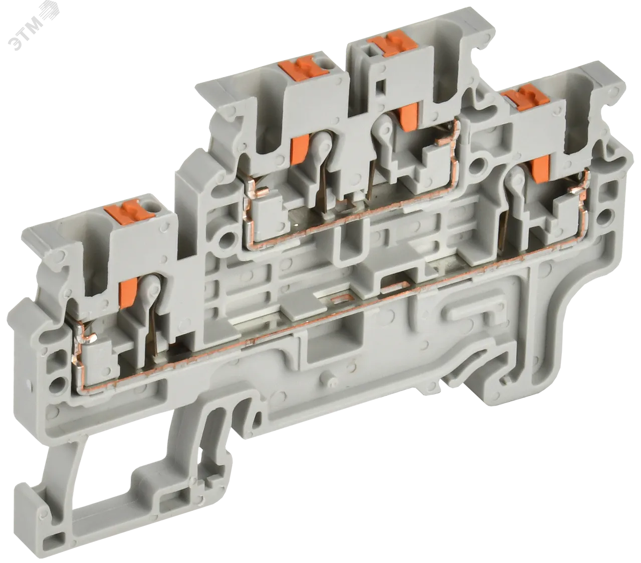 Колодка клеммная CP-ML 2 ур. 2,5мм2 серая YCT23-00-2-K03-002