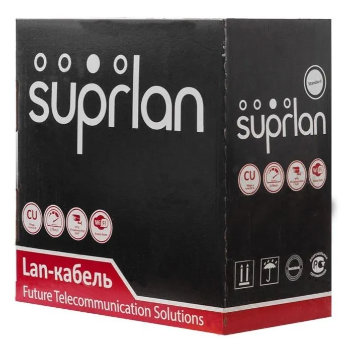 Кабель витая пара U/UTP кат.5E 4х2х24AWG solid Cu LSZH нг(А)-HF In. Standard (м) 01-0320-1