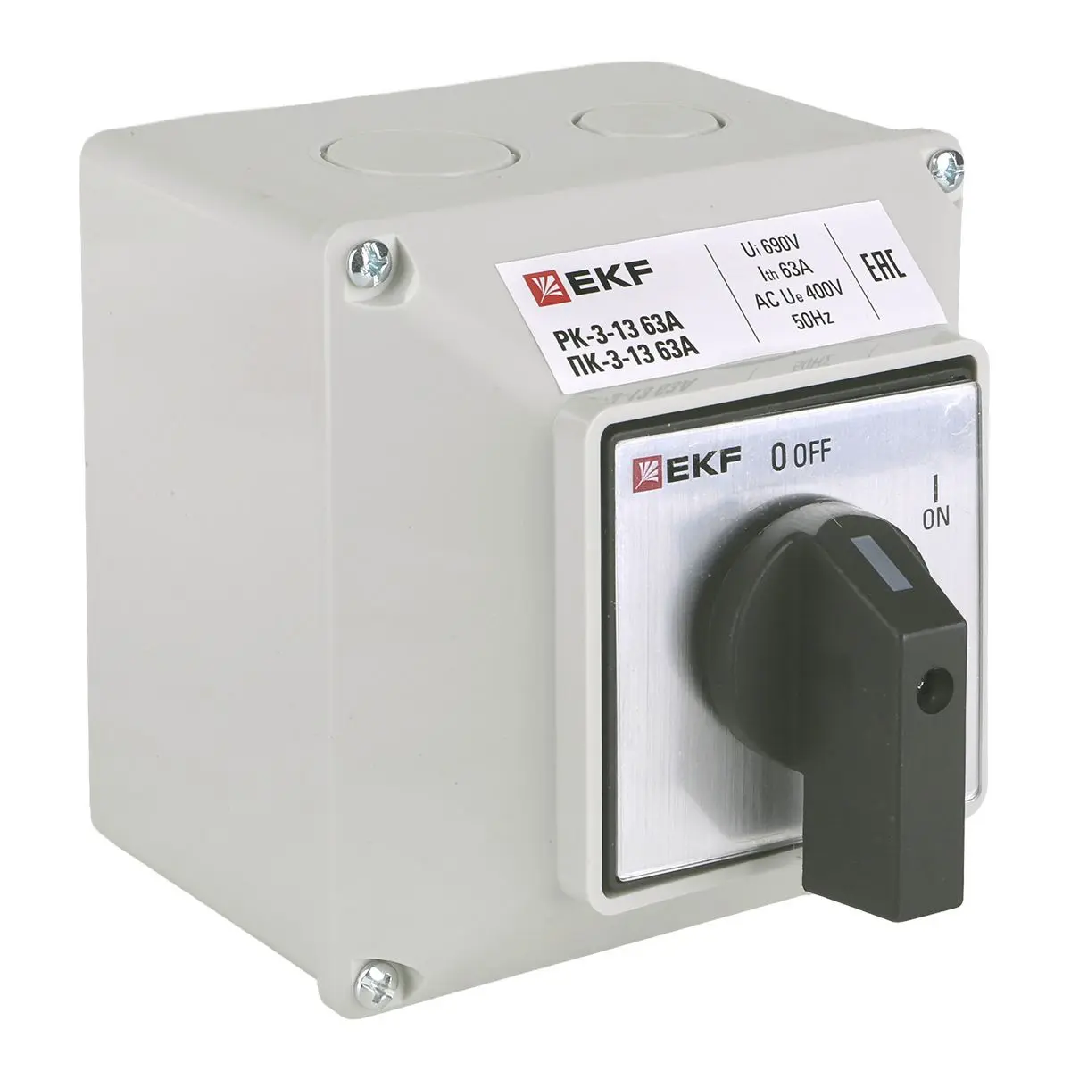 Переключатель кулачковый ПК-3-13 63А 3P "ВКЛ-ВЫКЛ" IP54 EKF PROxima