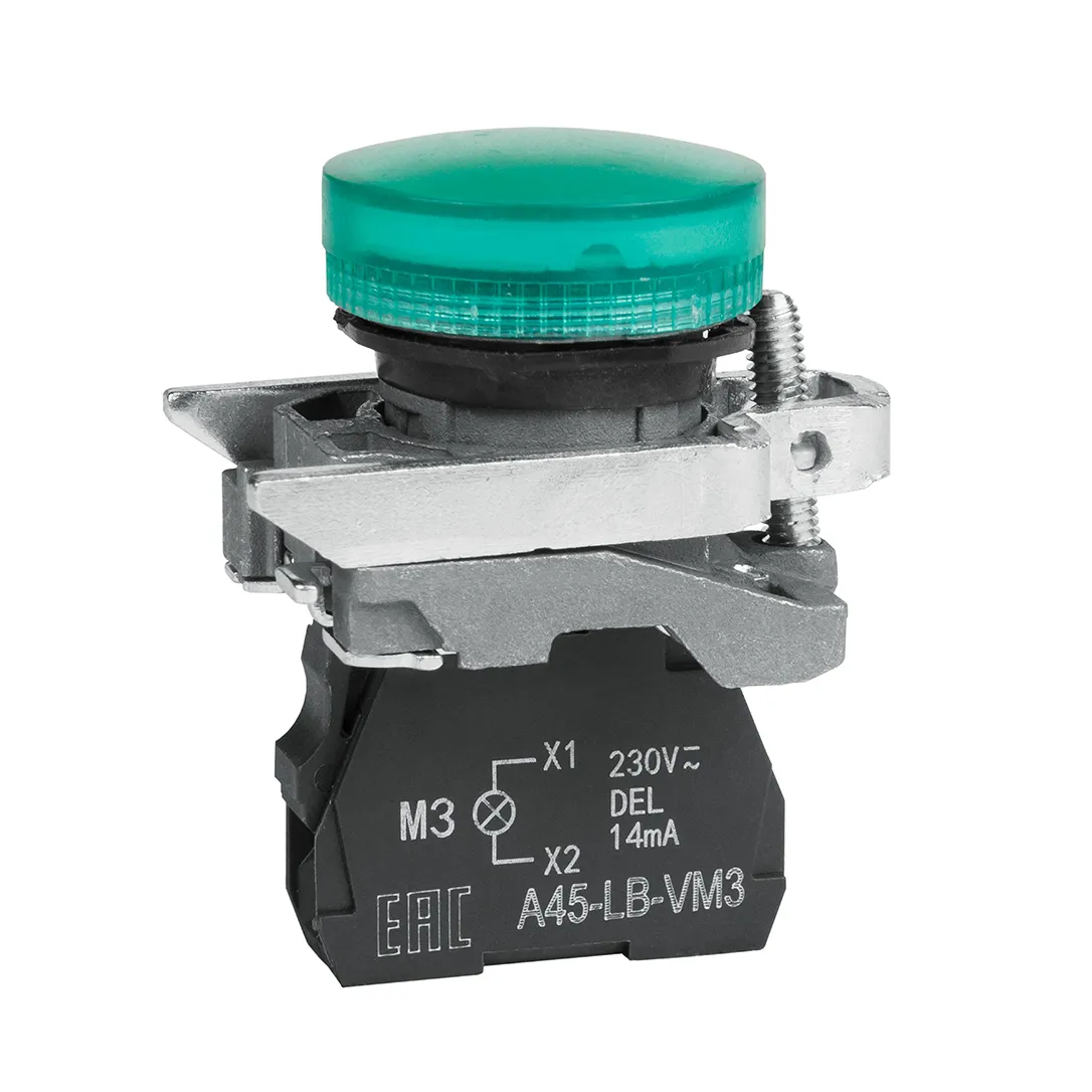 Сигнальная лампа OptiSignal D22 C4-L-M3 зеленая металл 230-240VAC XB4BVM3  332174