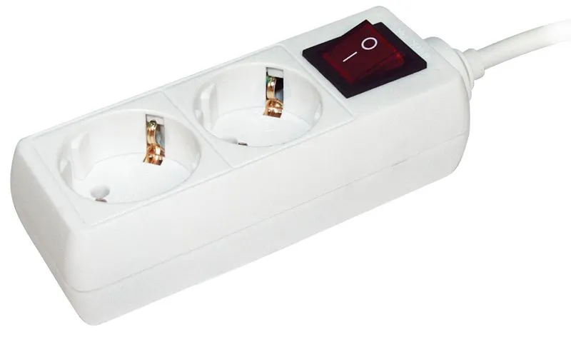 Удлинитель 2х3м с заземл. 16А IP20 У02К 2P+PE 250В 3х1 с выкл. WYP10-16-02-03-ZK-N
