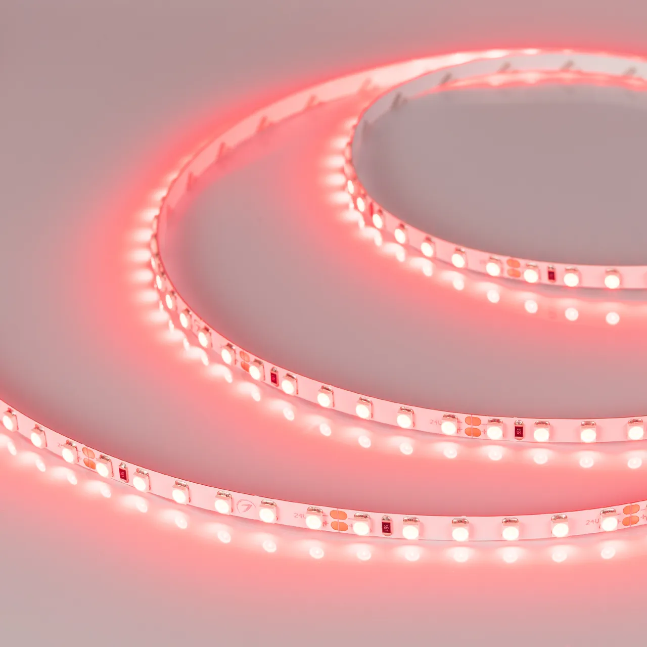 Лента RT-A120-5mm 24V Red (9.6 W/m, IP20, 2835, 5m) 015657(2)
