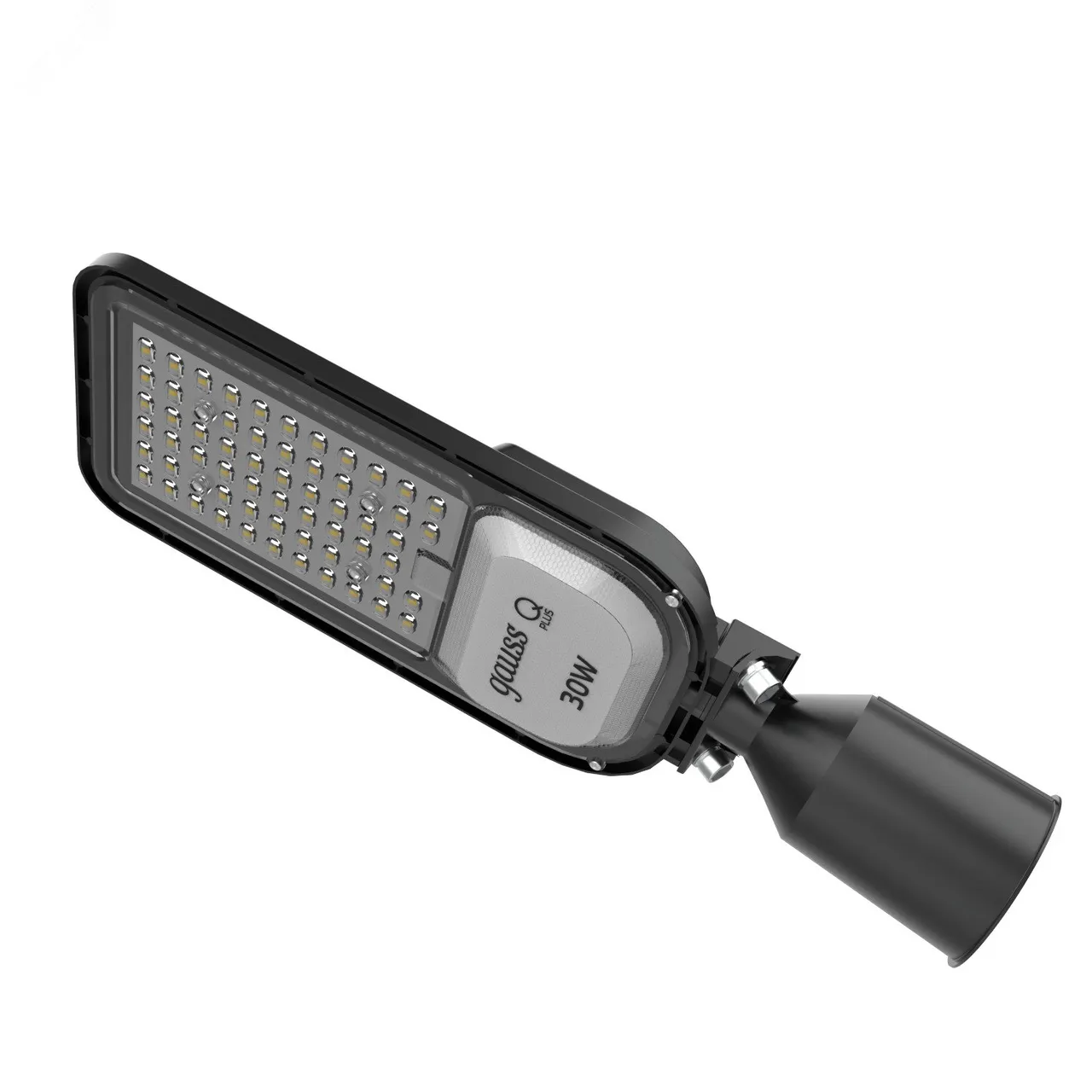 Светильник уличный Qplus 50W 6000lm 5000K 120-260V IP65 370*145*45мм черный КСС "Ш" LED 1/6 629535350