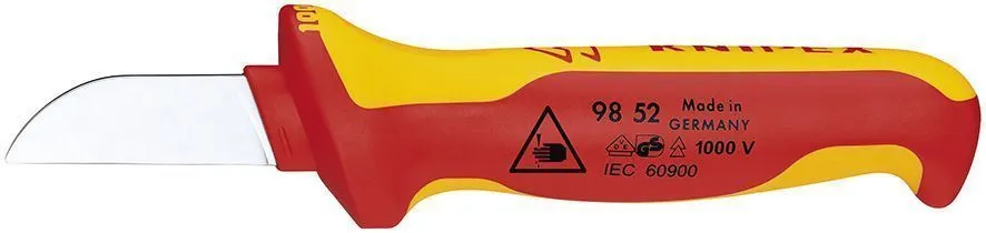 Нож для кабеля VDE, 190 мм, 2К диэлектрическая ручка, SB KN-9852SB