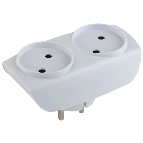 Разветвитель 2-м без заземл. 16А IP20 SP-2-W бел. C0045520