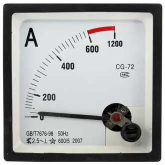 АМПЕРМЕТР 600/5А 50ГЦ  (72Х72)