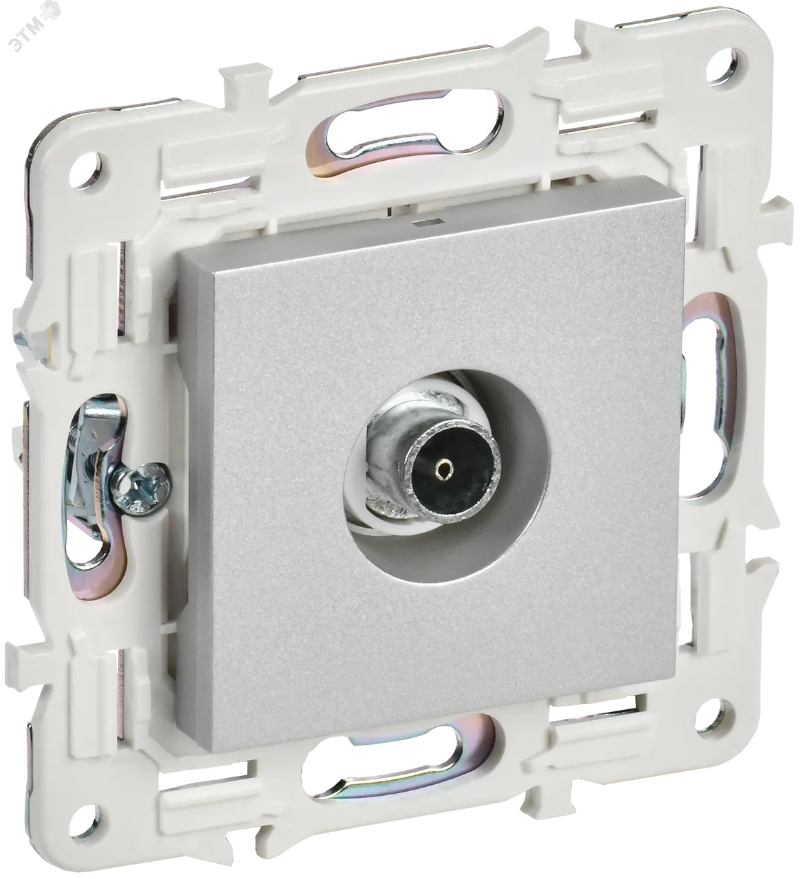 SKANDY Розетка TV оконечная SK-A12S серебряный IEK SK-A10-O-K23