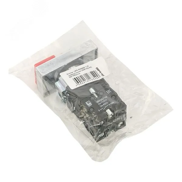 Кнопка LAY5-BW8465 "I-O" прямоугольная 230В NO+NC PROxima pbn-bw8465