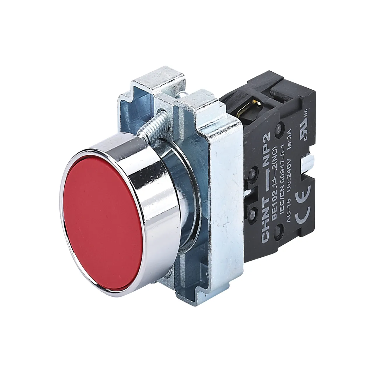 Кнопка управления NP2-BA42 без подсветки красная 1НЗ IP40 (R)(CHINT) 573890