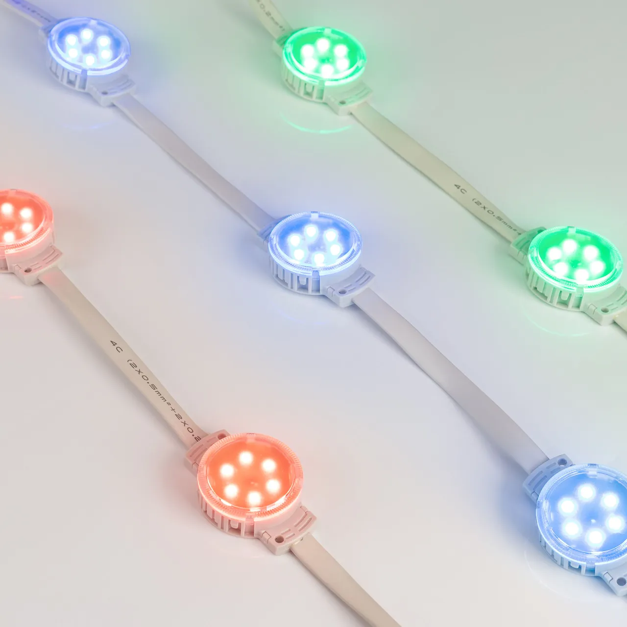 Модуль управляемый SPI-F6-D40 24V RGB-RAM-Auto (1.25W, IP68, 120 deg) 036828