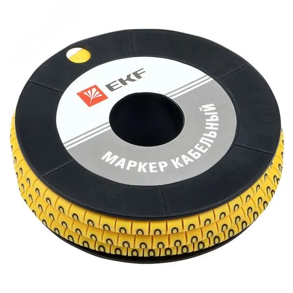 Маркер каб. 1.5кв.мм "0" (к-1000ед) (ЕС-0) plc-KM-1.5-0