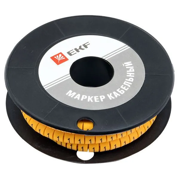 Маркер каб. 1.5кв.мм "1" (к-1000ед) (ЕС-0) plc-KM-1.5-1