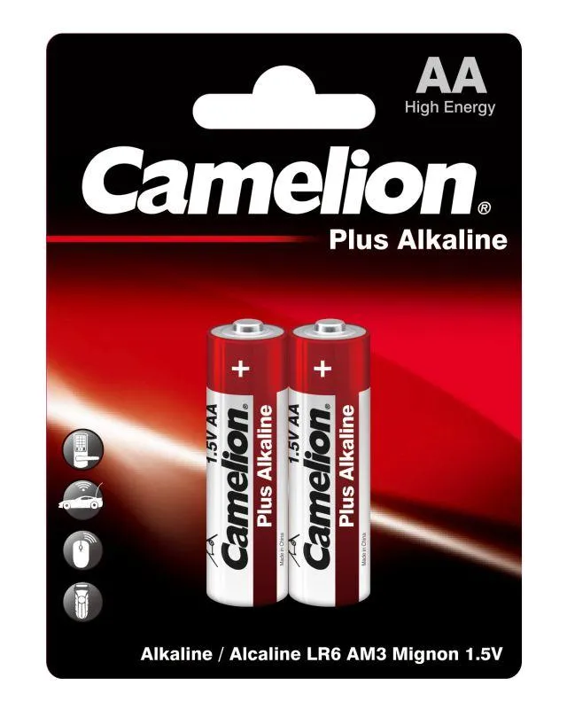 Элемент питания алкалиновый AA/LR6 1.5В Plus Alkaline LR6-BP2 BL-2 (блист.2шт) 1652